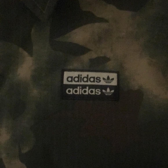 BNWOT Limited Edition ADIDAS 100% Hemp Cropped Military Style Camouflage Jacket - Picture 3 of 10